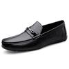 Fashion Men's Genuine Leather Loafers Handmade Men Driving Shoes Simple Moccasins Casual Male Business Shoes Leisure Walk Slip On Flats
