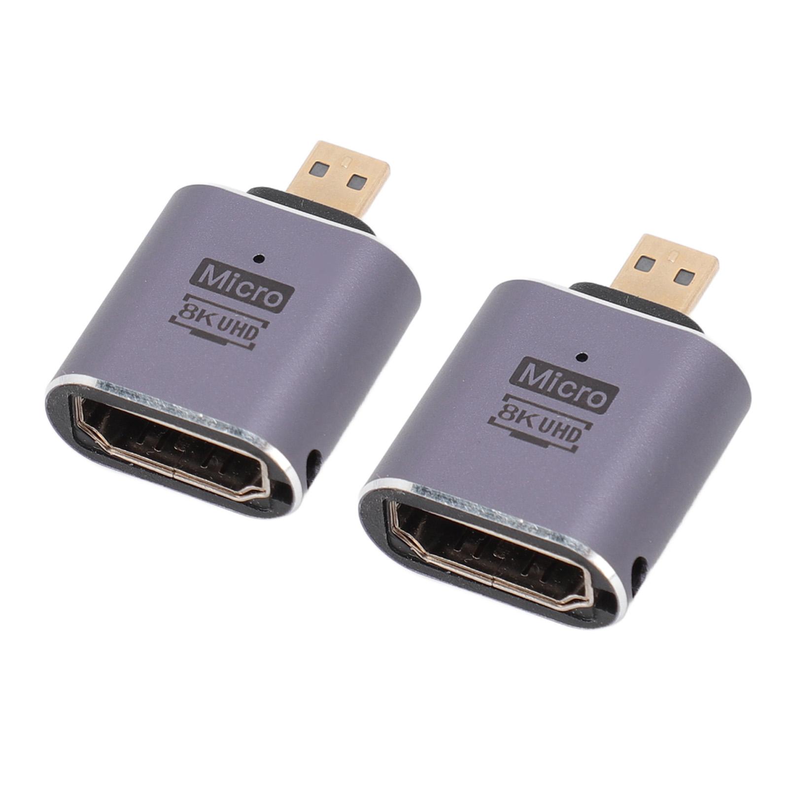 

8K Micro HD Multimedia Interface to HD Multimedia Interface Adapter Universal 48Gbps Micro HD Multimedia Interface to