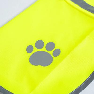Reflective Dog Safety Vest Breathable Adjustable Puppy Visibility Jacket Comfortable Protective Pet Fluorescent Clothes Outdoor