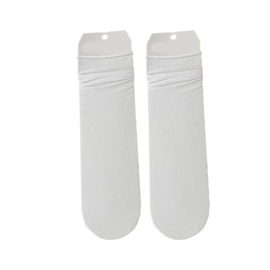 

Летние ультратонкие носки для женщин Ice Silk, дышащие спортивные носки для повседневного ношения выше щиколотки белый