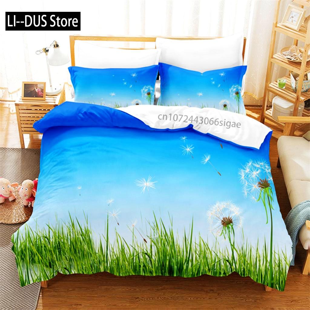 Butterfly Flower Queen Bedding Set Duvet Cover Set Bedding Digital Printing King Size Duvet Cover Set Bedding Set