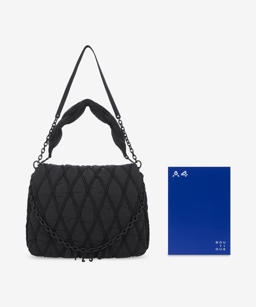 Diesel Charm-D L Shoulder Bag - Black / X10364P8048T8013