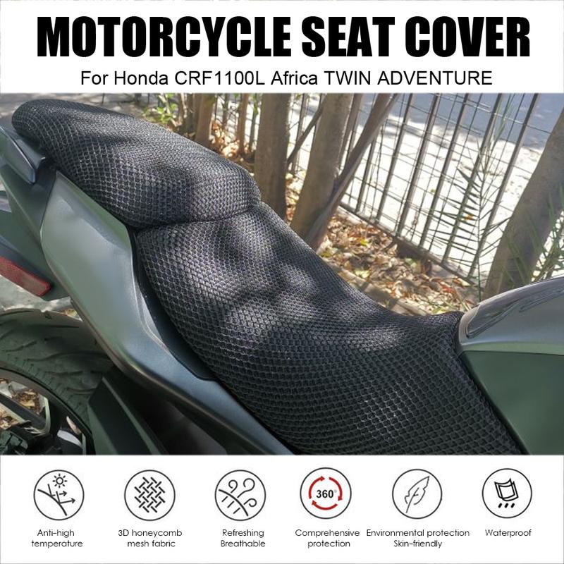 For HONDA CRF1100L AFRICA TWIN ADVENTURE SPORT CRF 1100 L 2020 Motorcycle Anti-Slip 3D Mesh Fabric Seat Cover Waterproof Cushion