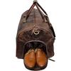 28" Large Leather Travel Bag Duffel Bag Gym Sports Flight Cabin Bag Leather Holdall Overnight Weekend Large Luggage Bag With Leather Toiletry Combo