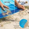Oversized Beach Blanket Sand Free Water Resistant Ripstop Polyester Picnic Mat with 4 Stakes for 2-8 Adults Large Outdoor Rug