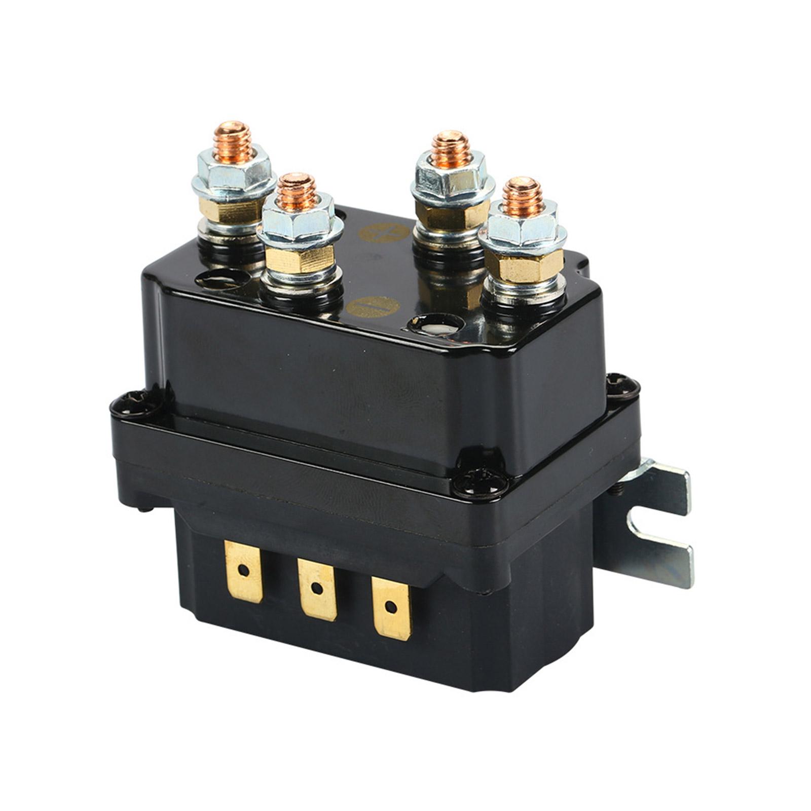 High Performances 12V 250A Winch Solenoid Relays Quick Response Winch Relays Solenoid For Off Roading Enthusiasts 1 чёрный