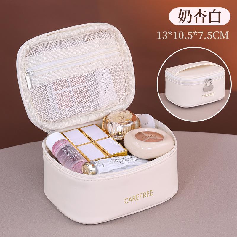 New Multifunctional PU Cosmetic Bag Women Large Capacity Travel essentials Makeup Organizer Case with Compartments