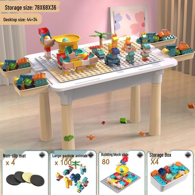 

Многофункциональный стол-конструктор для детей: Большой игровой стол для мальчиков и девочек, возраст 3-6 лет