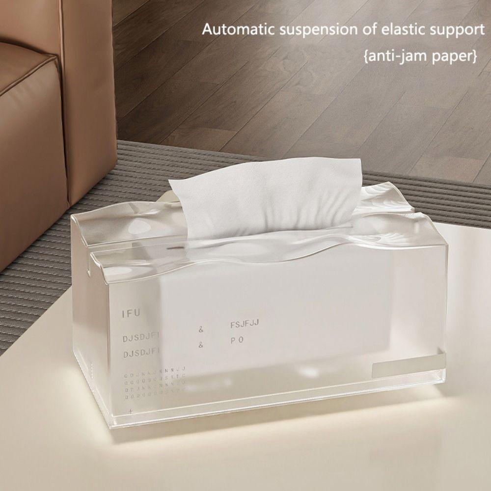 Nordic Style Desktop Tissue Box Waterproof Facial Paper Holder Table Napkins Case  Bathroom