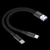 1.2m 2-in-1 Data Cable Type C Micro Fast Charging Cable Y Splitter 5A Fast Charging Cable for Samsung Huawei Xiaomi Wire Cords