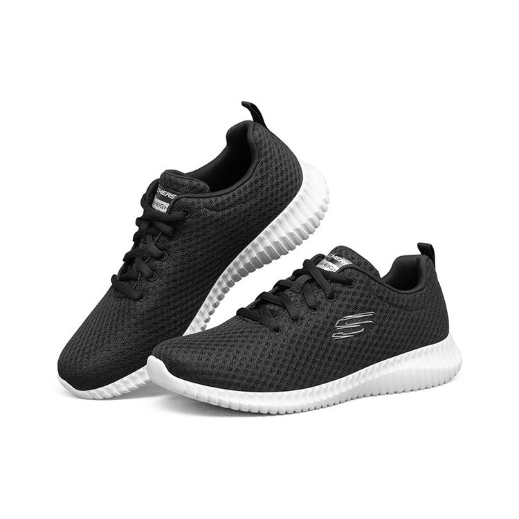 Skechers Social Muse Modisch Bequem Langlebig Atmungsaktiv Niedrig geschnitten Freizeit Laufschuhe Damen Sneaker Schwarz Weiß 8730031-BKW