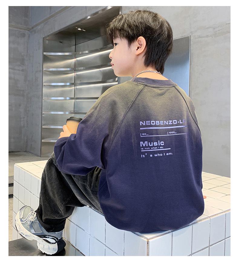 2025 Boys' Trendy Street Style Sweatshirt - Cool Autumn Fashion for Kids