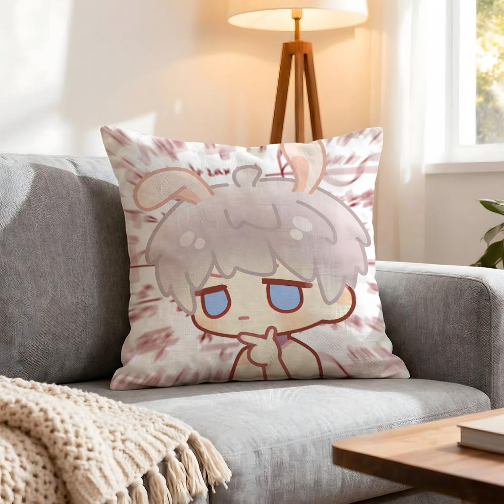 Game Love And Deepspace Cushion Cover 1Pcs Decorative Covers Soft Cushion Case For Sofa Couch Decor 40X40 45X45 Pillowcases