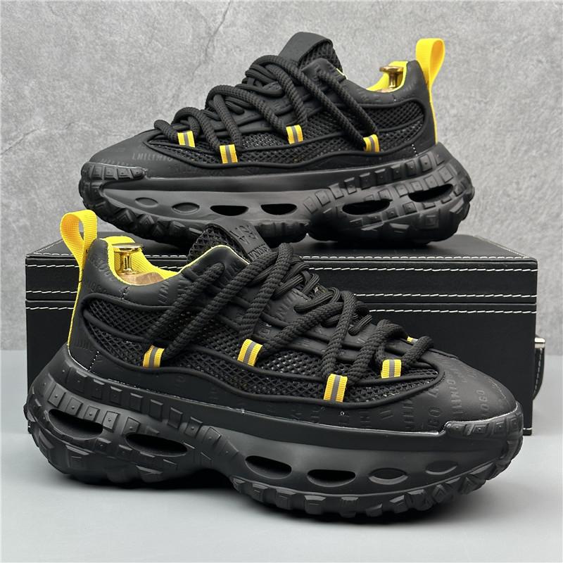 

Модная повседневная обувь для мужчин, брендовые мужские кроссовки, хит продаж, удобные и дышащие мужские туфли на платформе Zapatillas De Hombre 38 чёрный