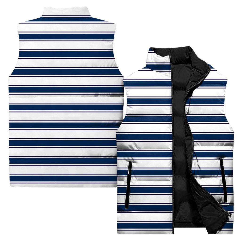 Ladies' Casual And Fashionable Sleeveless Vest Conventional Pattern Cotton Jacket