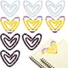 9pcs Big Size Heat Transfer Bookmark Acrylic DIY Pattern Paper Clip  Gift
