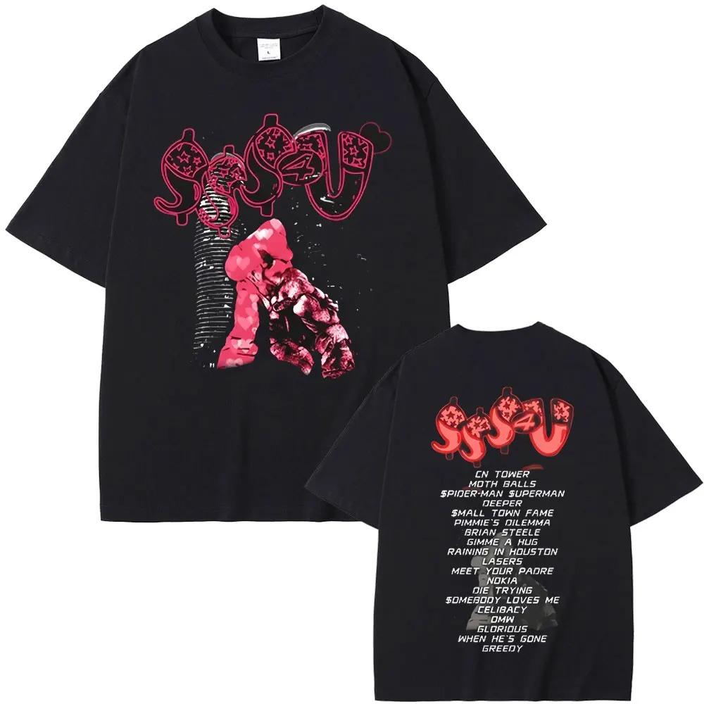 Rapper PARTYNEXTDOOR Drake Alcune Canzoni Sexy per Te SSS4U 2025 Magliette Stampate Uomo Donna Moda Vintage Hip Hop Magliette Oversize