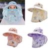 Sun Women Summer Hat Large Brim Protection Cap Detachable Breathable Travel Mesh