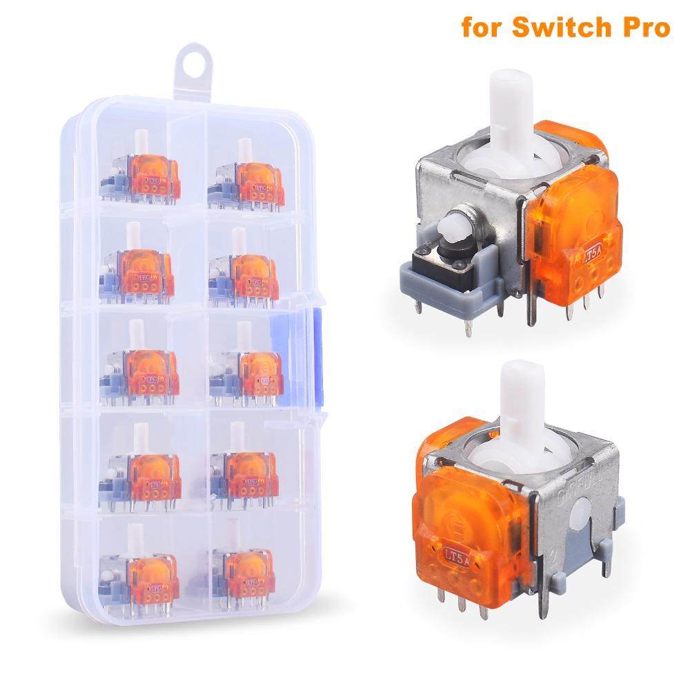 

10 шт. Углеродно-пленочный джойстик-накладка, низкое энергопотребление, замена джойстика, игровые аксессуары, контроллер 10PCS-for Switch Pro