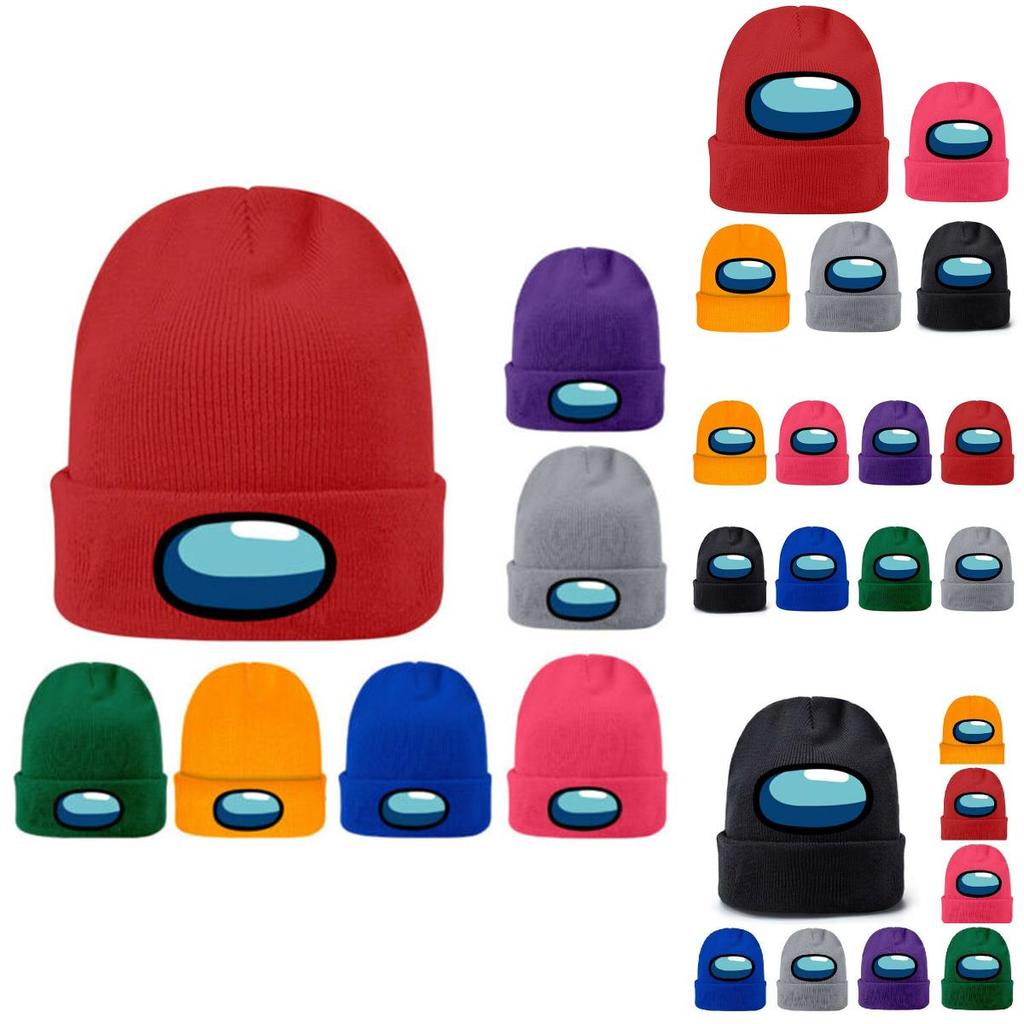 Winter Unisex Adults Knitted Beanie Hat Boys Girls Warm Woolen Cap