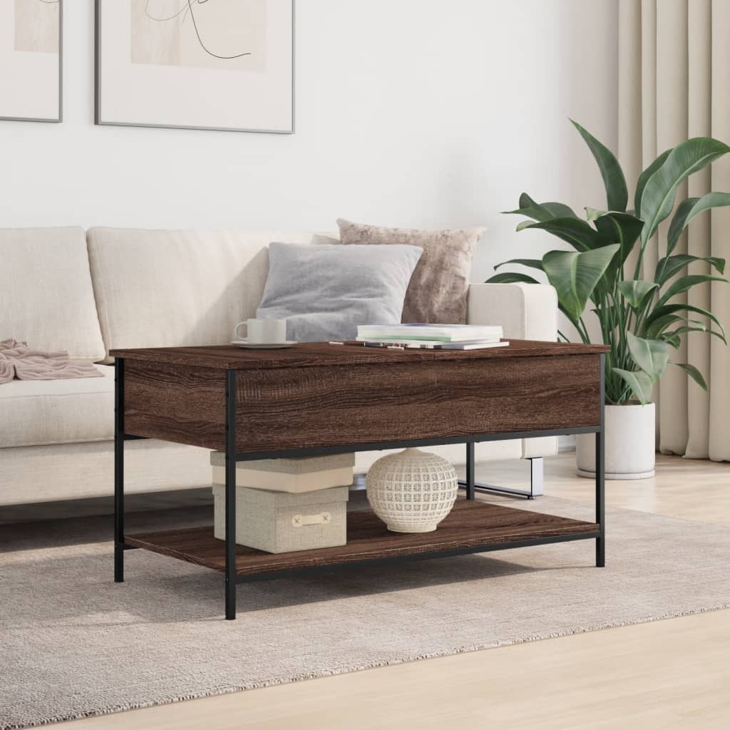  Coffee Table, Brown Oak, 100x50x50 Cm