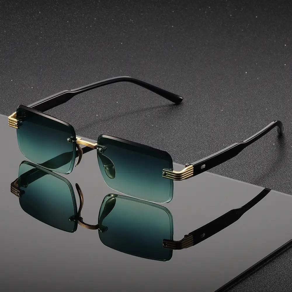 1 pc classic frameless fashion sunglasses, unisex design with multiple color options – a versatile essential for your wardrobe
