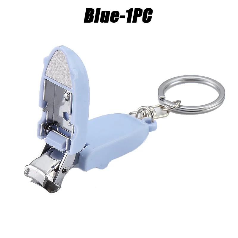 Portable Nail Clippers Mini Keychain Stainless Steel Nail Clippers Anti Splash Folding Nail Clippers Mini Carry on Nail Clippers