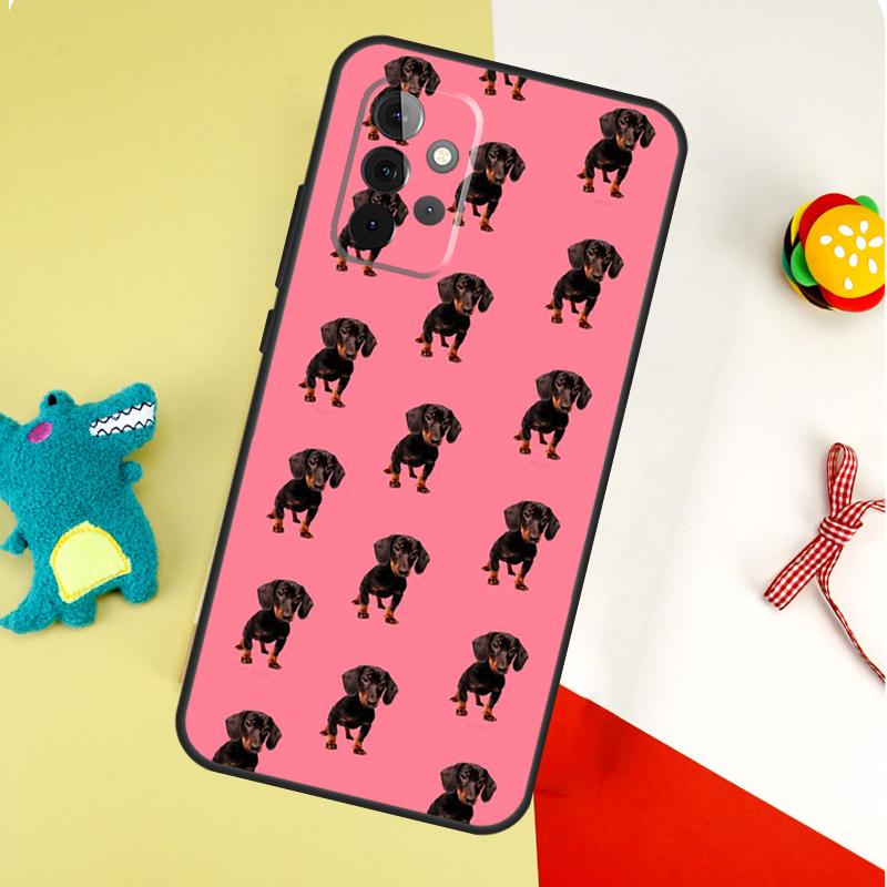 Sausage Dog Love For Samsung Galaxy A05 A06 A16 A54 A34 A14 A55 A35 A15 A53 A33 A13 A22 A32 A52 Phone Case