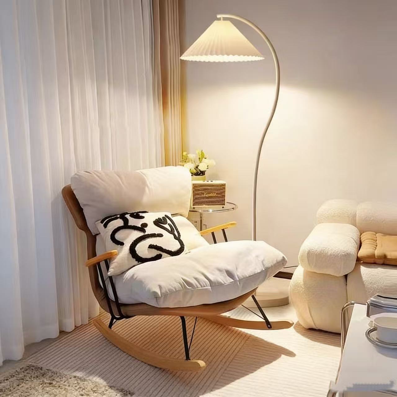 Vintage Wood Bedroom Living Room Nordic Modern Standing Table Lamp Luxury Floor Lamp for Living Room Decor 12&EU