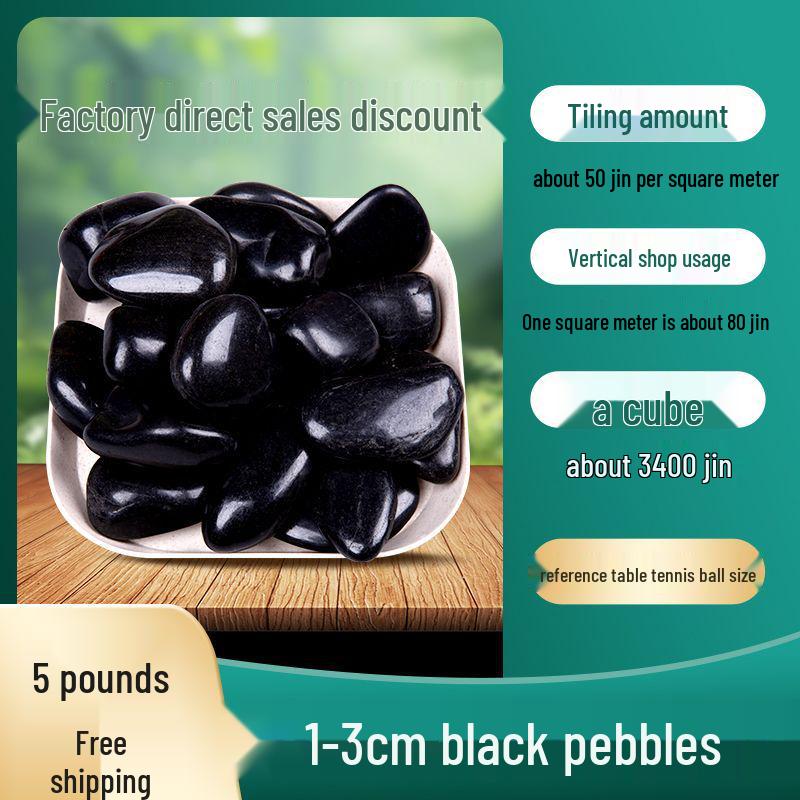 Courtyard Five-Color Pebble Paving: Natural Small Stones for Garden Landscaping