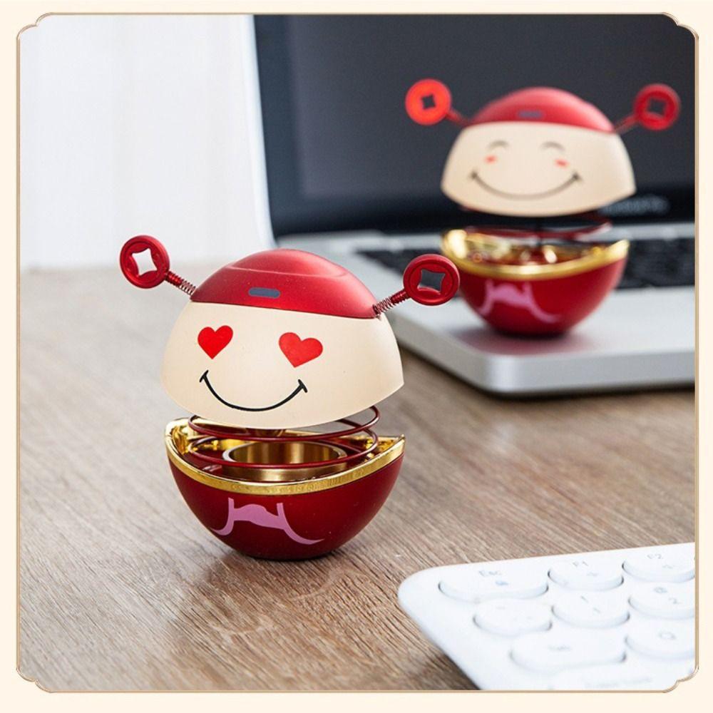 Fun Auto Interior Accessory Car Bell Desktop Ornament a Sense of Ritual Nodding Head Ornament  Gift