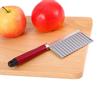 Crackle Cutter, Stainless Steel Potato Chopper with Wavy Edges and Ergonomic Handle for Potato, Carrot Chips, Vegetable Fries