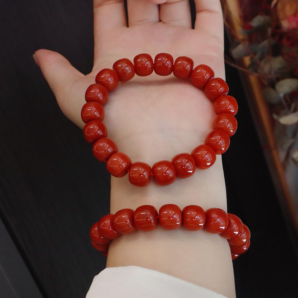 Natural Nanhong Agate Bracelet. Fashion Women Daily Jewelry Lucky Gift