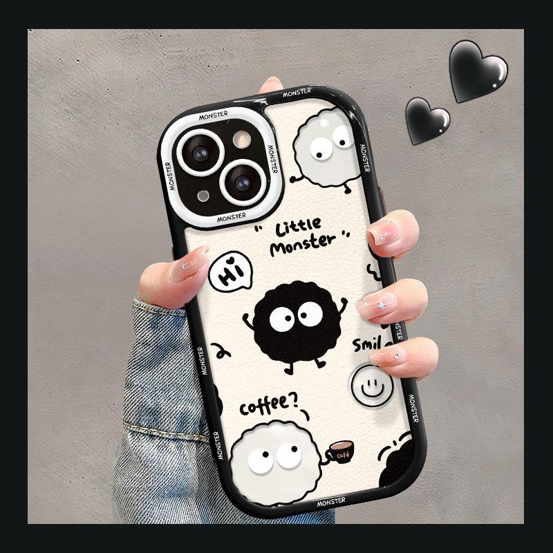 Applicable To Apple 15promax Mobile Phone Case IPhone 14 Hollow Coal Ball 13/12 Lambskin Xs/xr Women