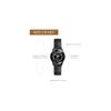 "Women's Waterproof Watch Black Arabic Dial Elastic Band Simple Design Stainless Steel Quartz"