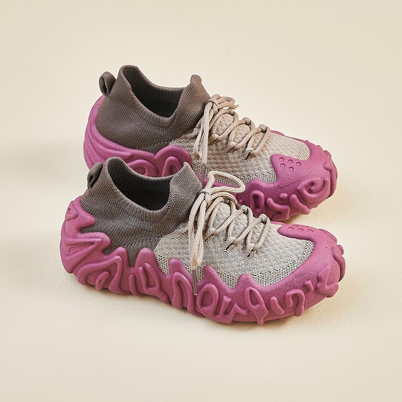 ins Korean version of flying woven shoes 2025 summer new student sports shoes fitness running casual shoes breathable XFE007