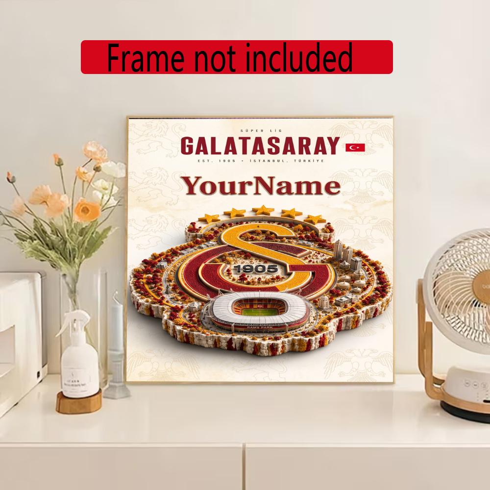 Galatasaray Personalized Text Diamond Painting Round Diamond Mosaic Rhinestones Diamond Embroidery Craft Kit Wall Decor Without Frame