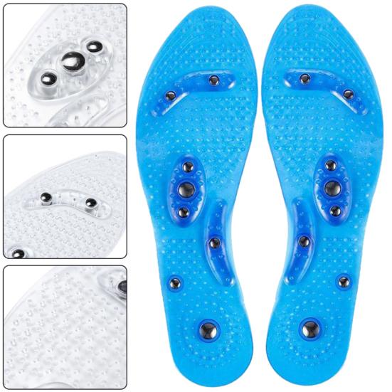 Magnetic Breathable Deodorant Massage Insoles Anti-Fatigue Shoes Pad Cushion