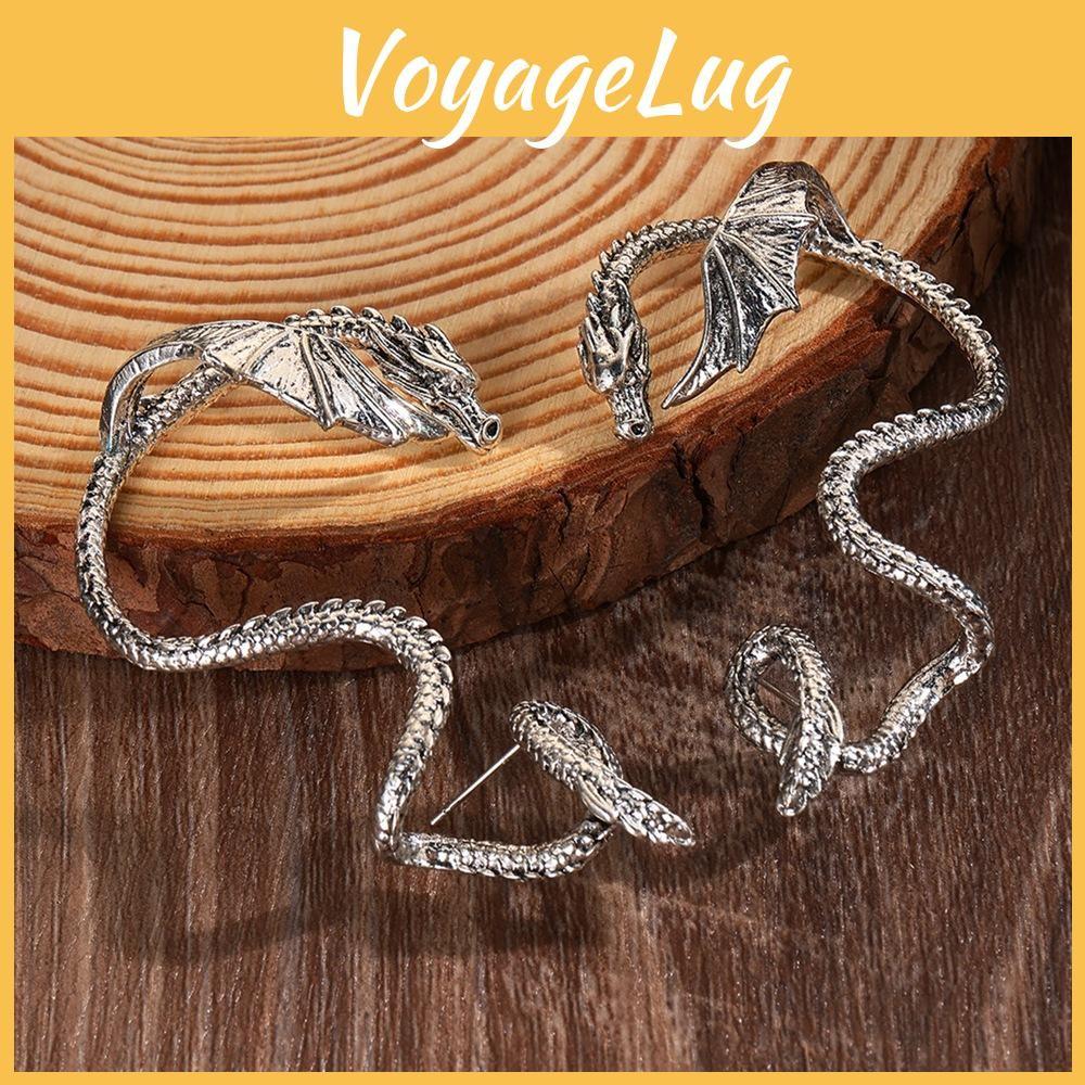 Dragon Vintage Animal Alloy Earrings With Electroplating For Women Party Wear
