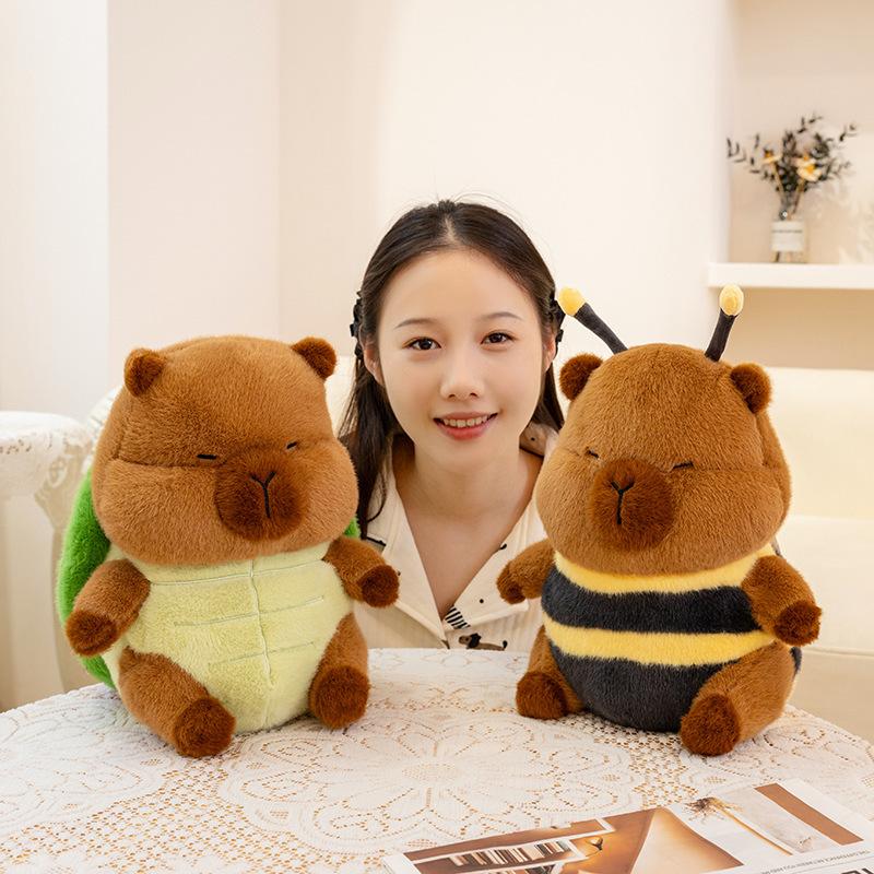 Kreativní želva kapybara včelka panenka plyšová hračka kapybara panenka dětská uklidňující hadrová panenka
