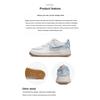Nike Air Force 1 GS White Bleached Coral Clouds Kids Sneakers Eraser-Beige Skateboard-Blue DM1020-100