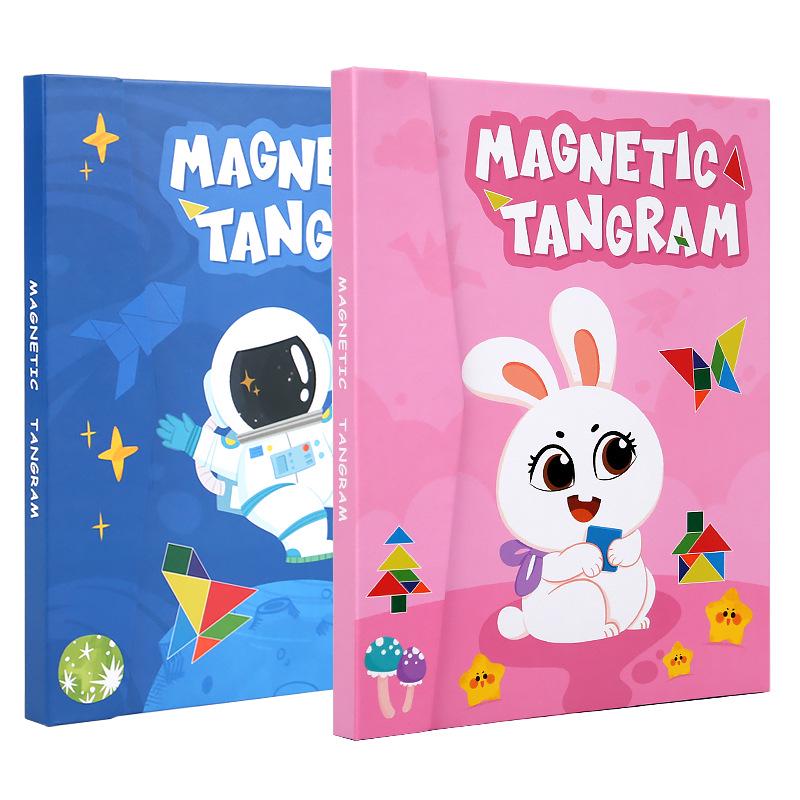 Magnetic Tangram Educational Puzzle for Children - Creative Assembly Toy for Early Learning