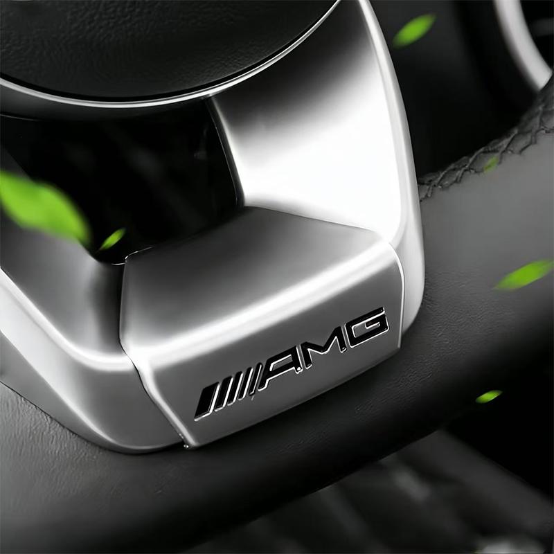 Car Steering Wheel Sticker Auto Interior Modification Decals For Mercedes Benz AMG W203 W205 W206 W211 W220 GLC GLK W140 W204 RM6