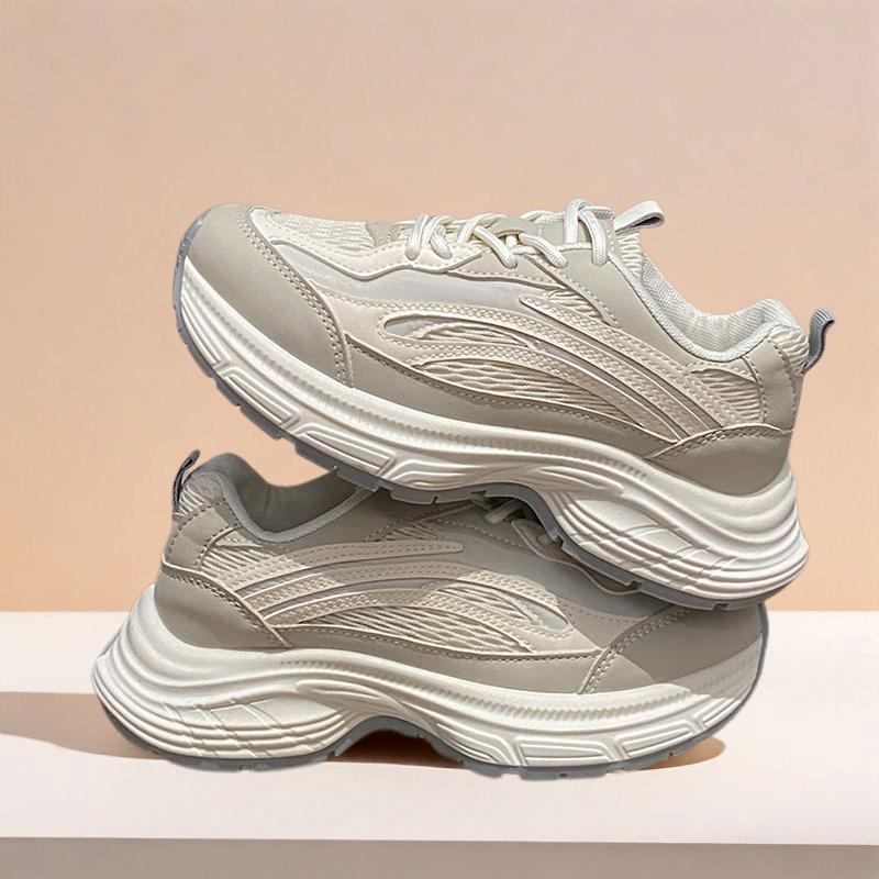 New Small Height Shoes Spring and Autumn Leisure Sports Small White Shoes Thick Soled Women's Casual Shoes