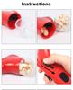 Snack Catapult Automatic Plastic Training Thrower Treat Launcher Dog Pet Food Dispenser Outdoor Puzzle Interactive Toy