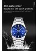 LIGE Waterproof Luminous Men's Quartz Multifunctional Business Watch with Calendar