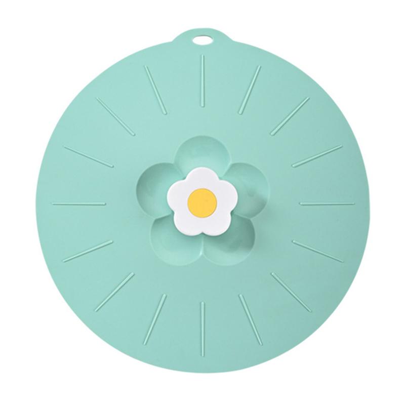 20*20cm Cute Flower Silicone Fresh-keeping Lid Kitchen Round Bowl Lid (No FDA Certificate, BPA Free)