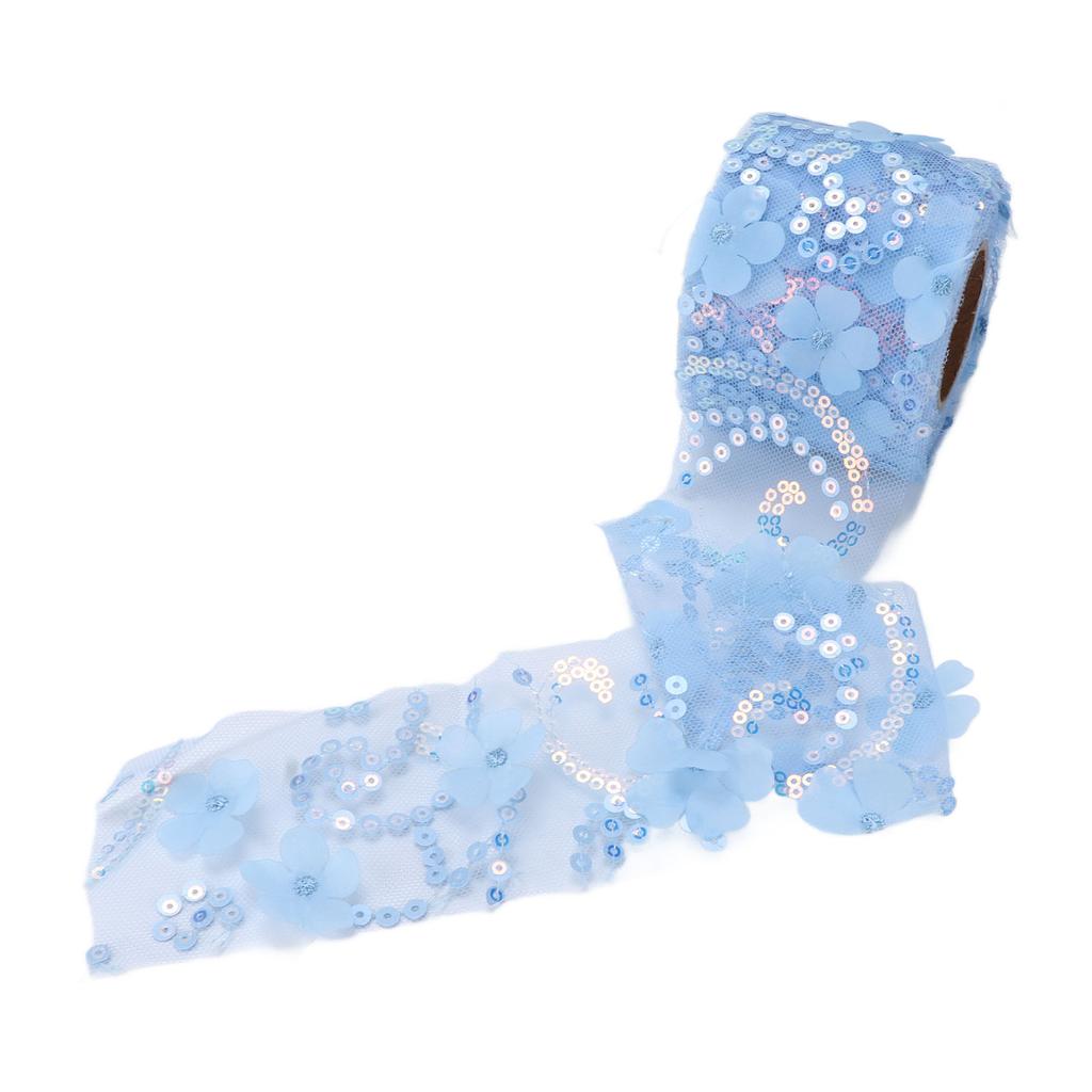 Tulle Fabric DIY Craft Abrasion Resistance Little Flash Portable Polyester Sequined Tulle Roll 6cm