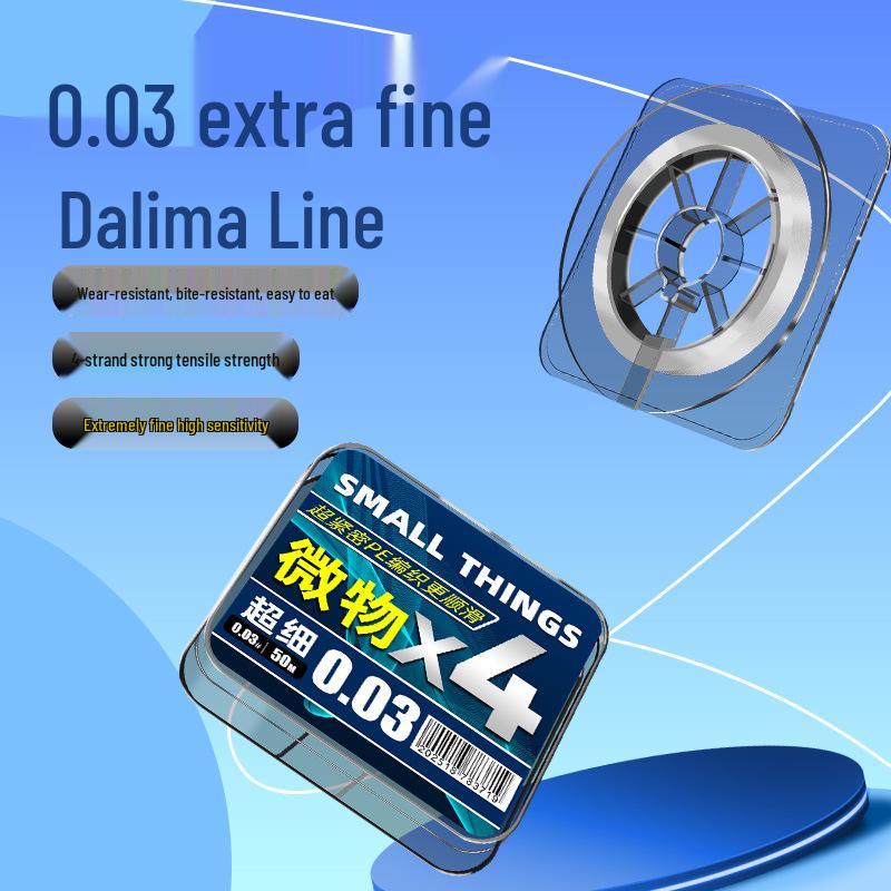 Mikro PE Dyneema Vlasec: Odolné proti opotřebení, Super jemné, Pletené pro rybářské náčiní