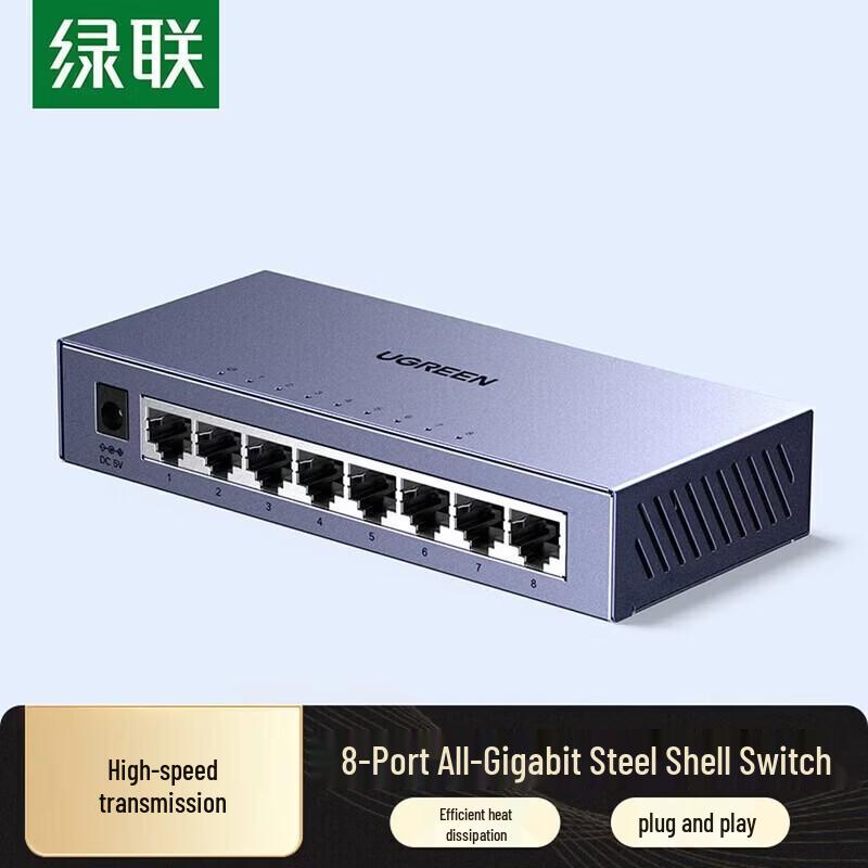 

UGREEN 8-Port Gigabit Ethernet Switch